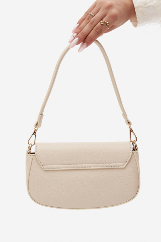 Kleine Handtasche aus Kunstleder hellsandfarben Acacia