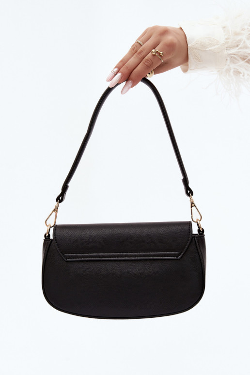 Petit sac en simili cuir noir Acacia