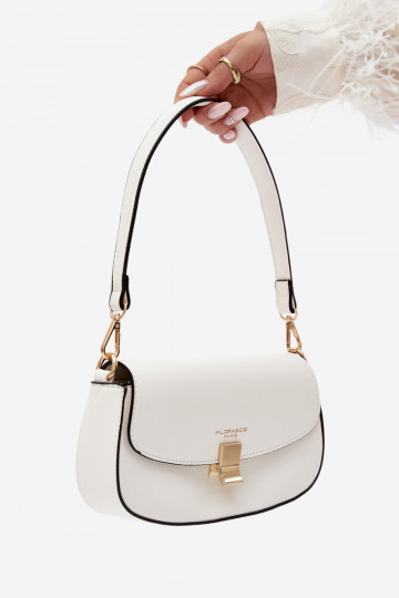 Petit sac en simili cuir blanc Acacia 2