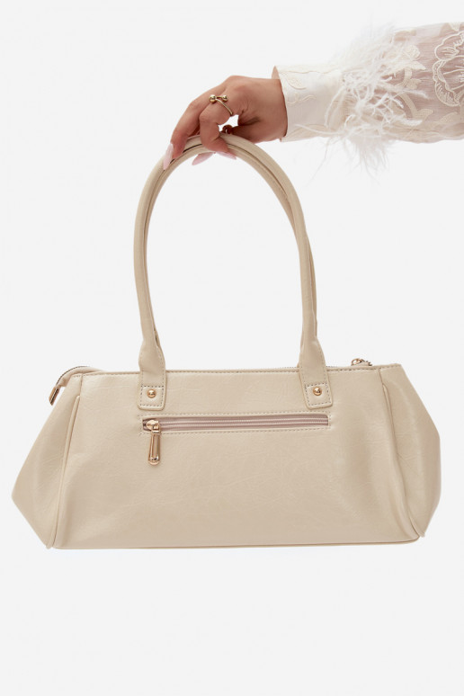 Sac en simili cuir ivoire Muni