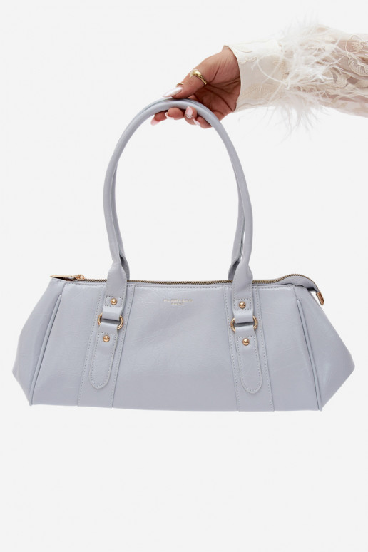 Handtas van faux leather blauw Muni