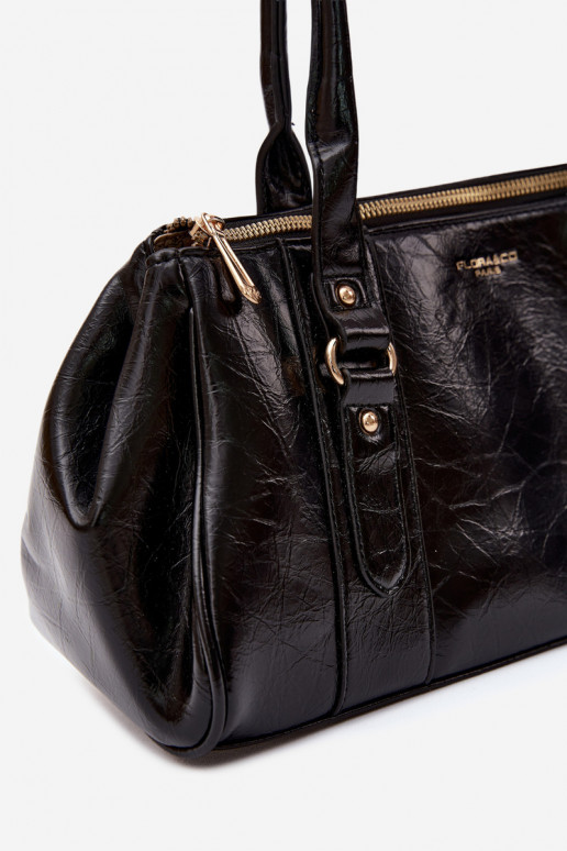 Sac en simili cuir noir Muni