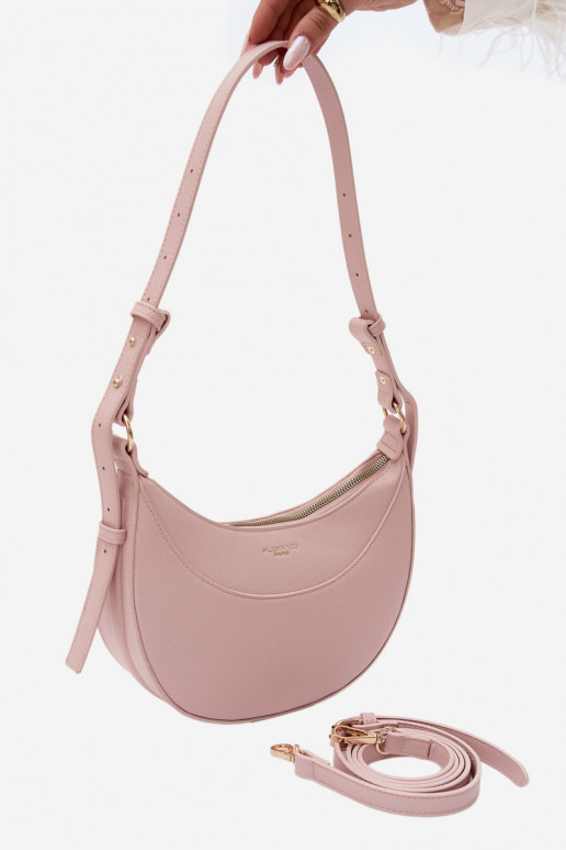 Kleine Handtasche aus Kunstleder rosa Miri