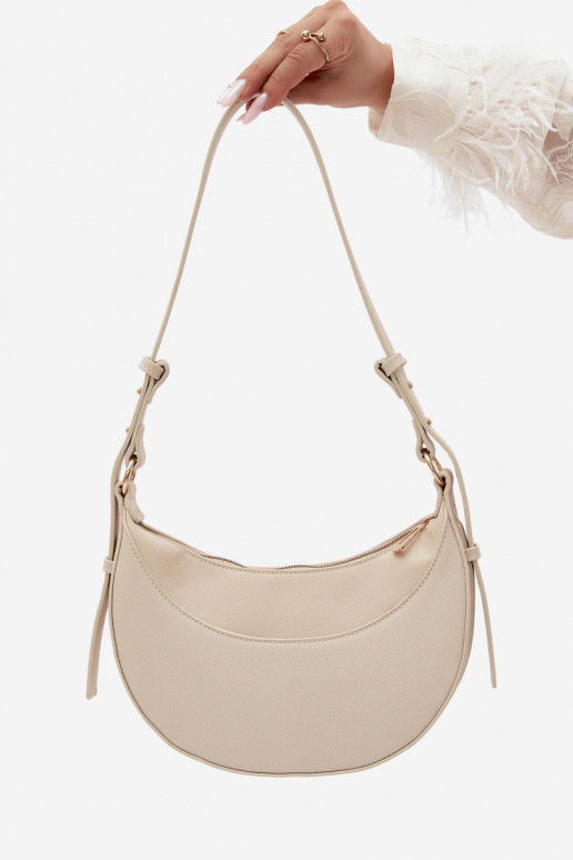 Petit sac en simili cuir sable clair Miri