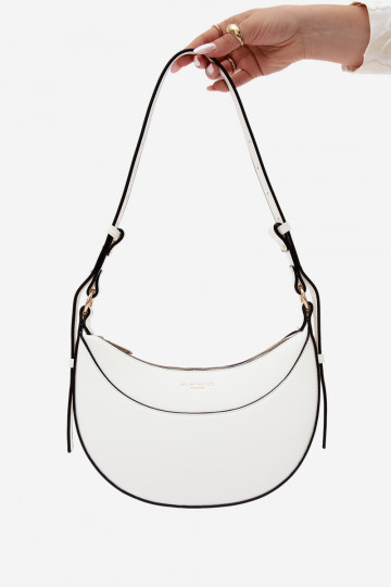 Kleine handtas van faux leather wit Miri