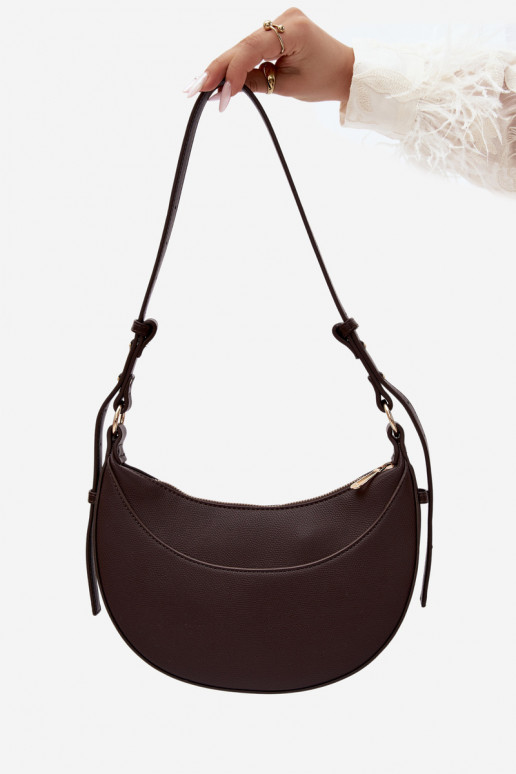 Kleine Handtasche aus Kunstleder schokoladenfarben Miri