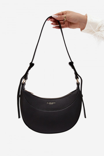 Kleine handtas van faux leather zwart Miri