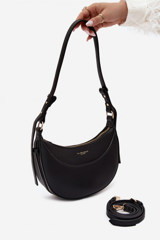 Kleine Handtasche aus Kunstleder schwarz Miri