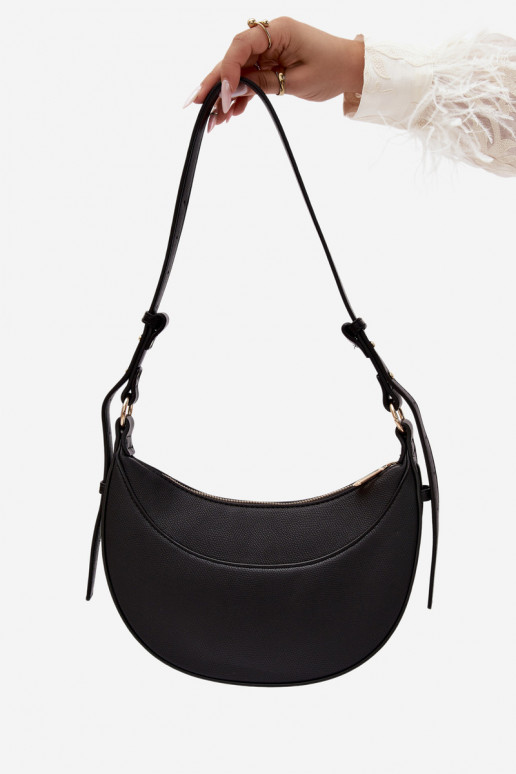 Kleine Handtasche aus Kunstleder schwarz Miri