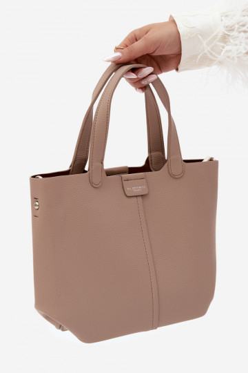 Handtas van faux leather ivoor Blaire 2