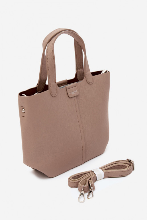 Sac en simili cuir ivoire Blaire
