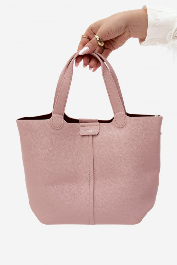 Handtas van faux leather roze Blaire