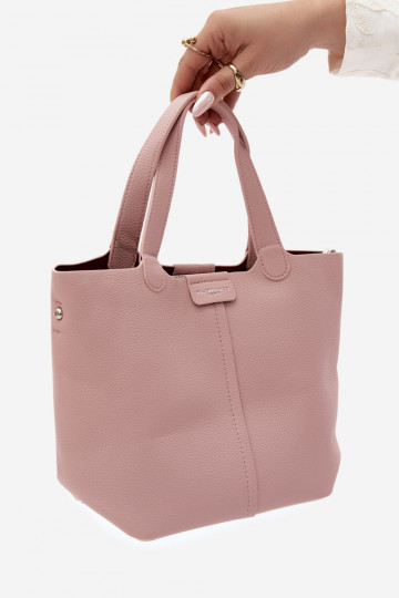 Sac en simili cuir rose Blaire 2