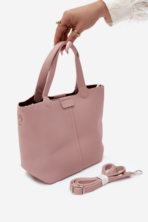 Handtasche aus Kunstleder rosa Blaire