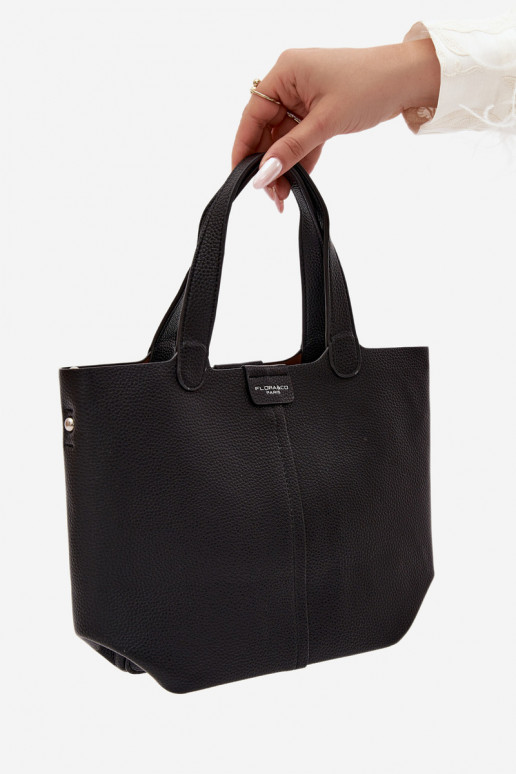 Handtas van faux leather zwart Blaire