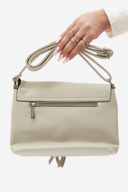 Sac messager avec franges en simili cuir menthe Sigrid