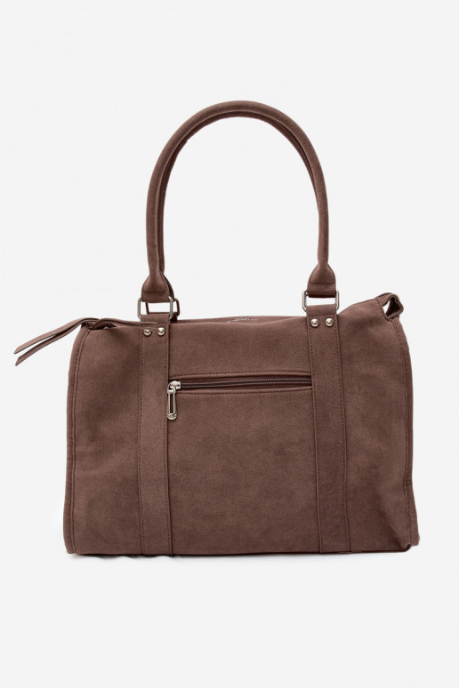 Grand sac en simili daim couleur argile Nolita