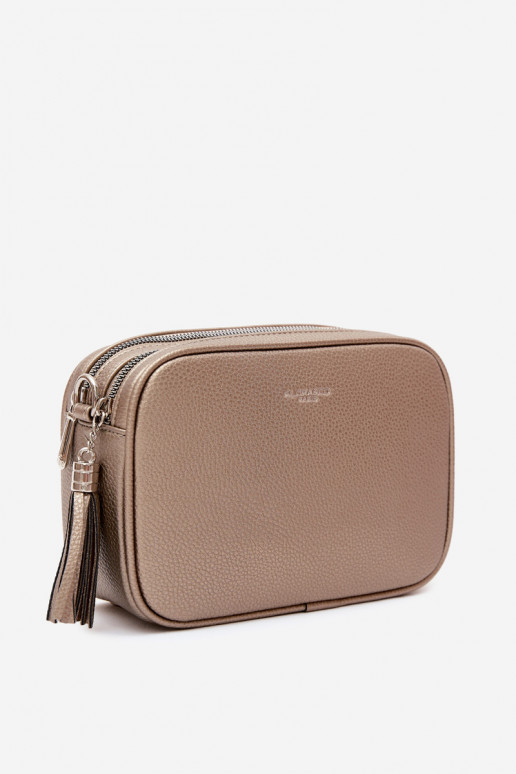 Postbode tas in donker gouden kunstleer Daily