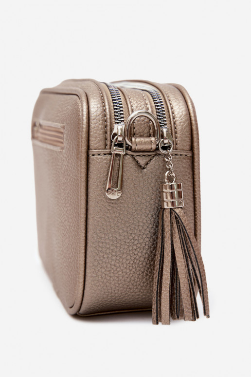 Sac messager en simili cuir or foncé Daily