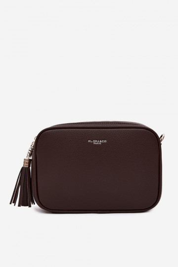 Sac messager en simili cuir chocolat Daily