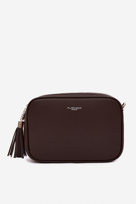 Sac messager en simili cuir chocolat Daily