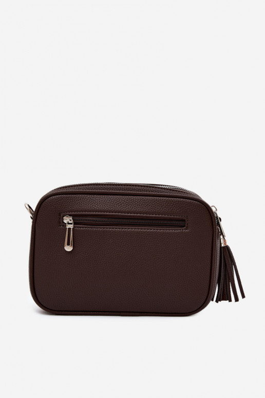 Sac messager en simili cuir chocolat Daily