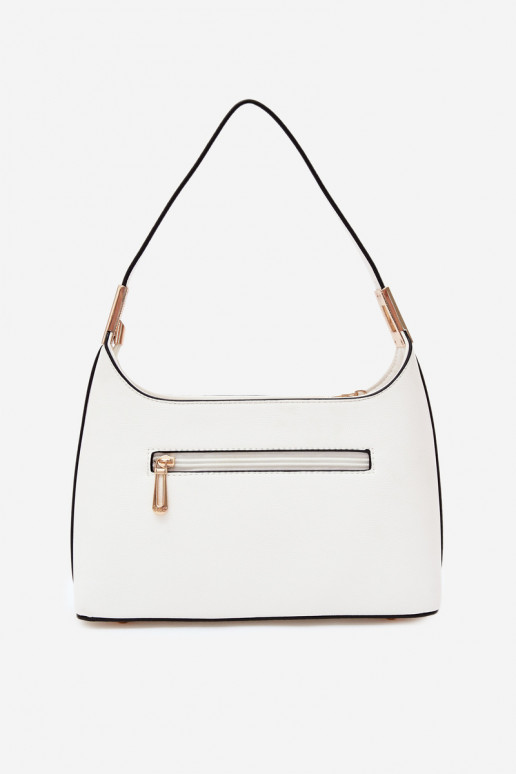 Handtas van faux leather in wit Gretta