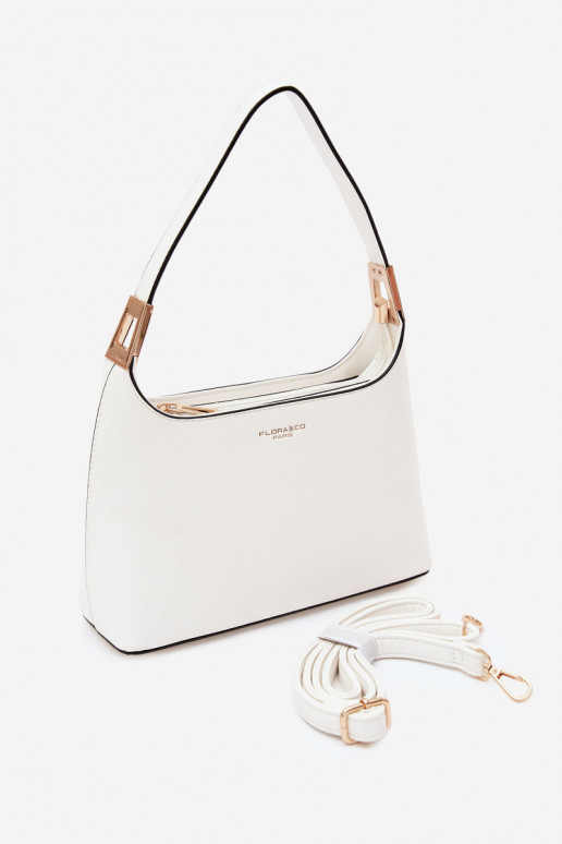 Handtasche aus Kunstleder in Weiß Gretta
