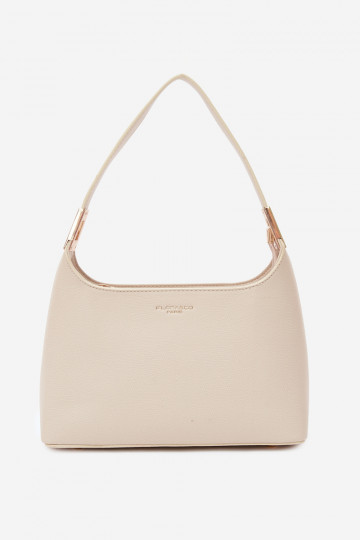 Handtasche aus Kunstleder in hellem Sand Gretta