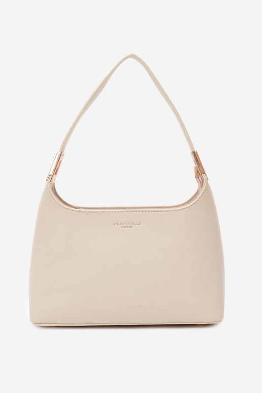 Handtas van faux leather in helder zand Gretta