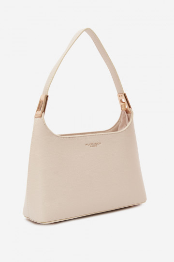 Sac à main en simili cuir couleur sable clair Gretta 2