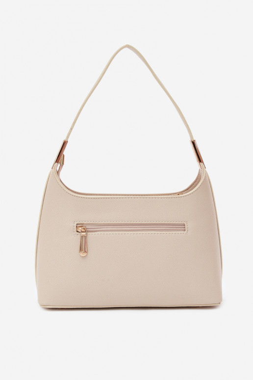 Handtas van faux leather in helder zand Gretta