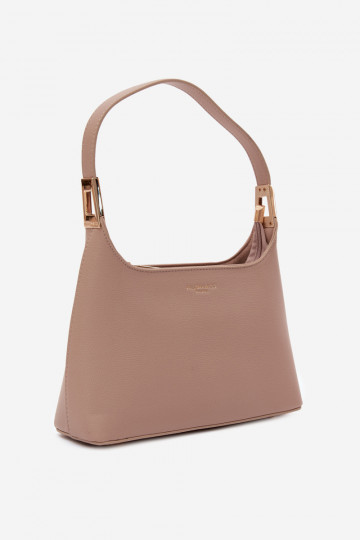 Sac à main en simili cuir couleur ivoire Gretta 2