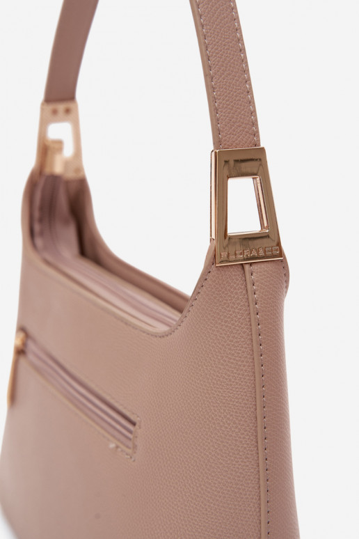 Sac à main en simili cuir couleur ivoire Gretta