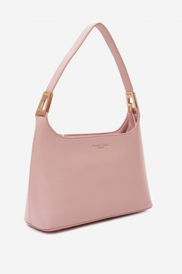 Sac à main en simili cuir rose Gretta 2