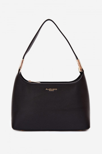 Sac à main en simili cuir noir Gretta