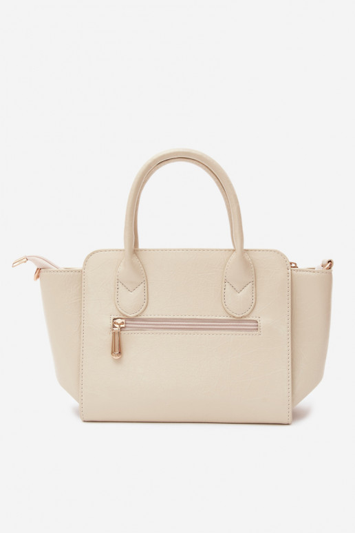 Type tas van faux leather in helder zand Odelia