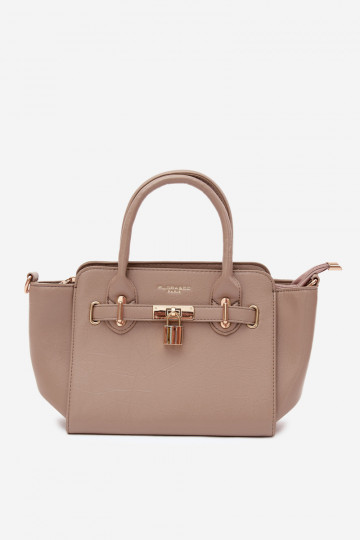 Sac de type en simili cuir couleur ivoire Odelia