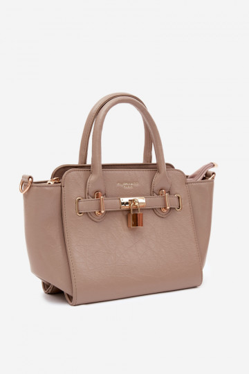 Sac de type en simili cuir couleur ivoire Odelia 2
