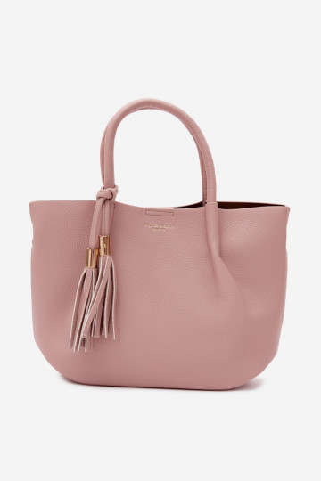 Sac à main en simili cuir rose Fleece