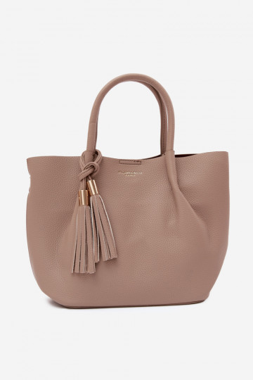 Sac à main en simili cuir couleur ivoire Fleece