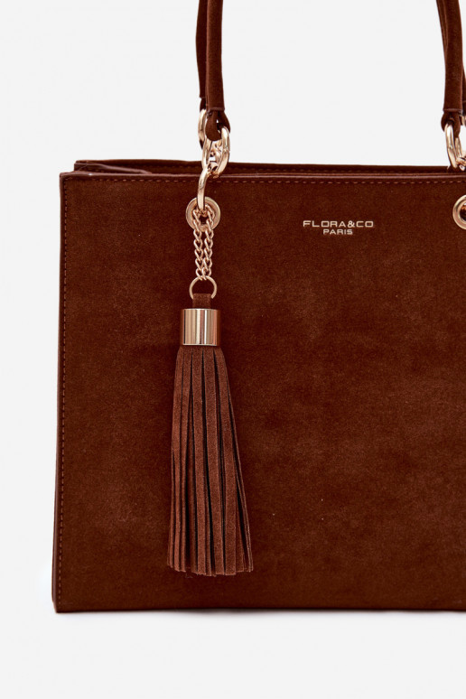 Sac en daim synthétique chocolat Ottilie