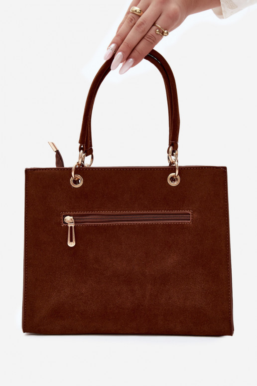 Sac en daim synthétique chocolat Ottilie
