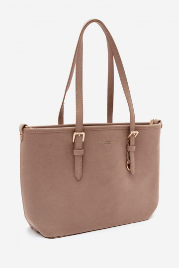Sac en daim synthétique ivoire Araminta