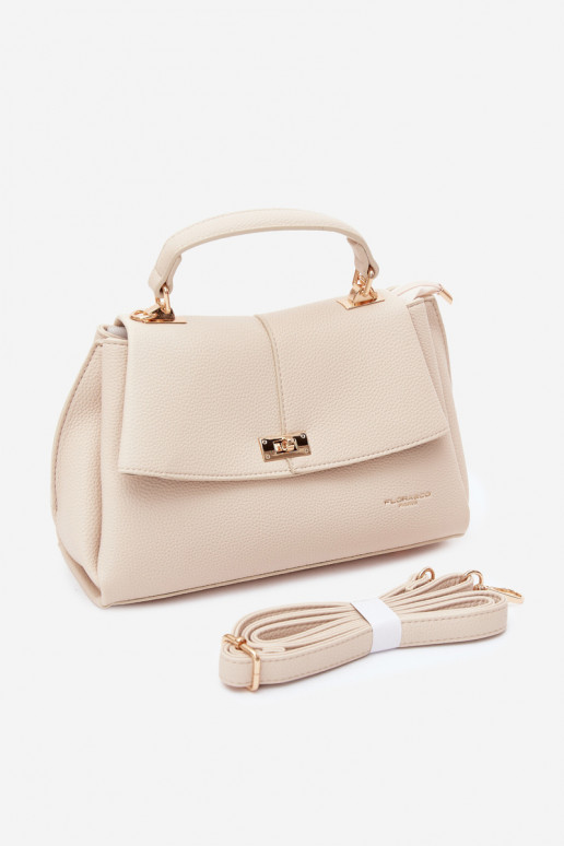 Dames tas in faux leather zand Sybella