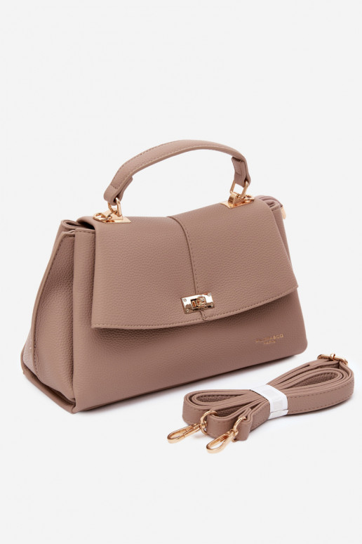 Sac pour femmes en cuir synthétique ivoire Sybella