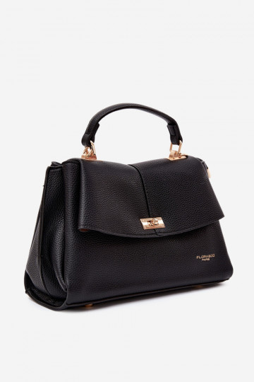 Dames tas in faux leather zwart Sybella 2