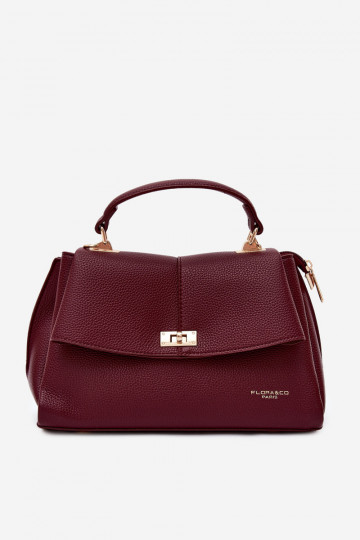 Sac pour femmes en cuir synthétique bordeaux Sybella