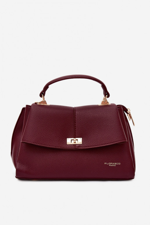 Dames tas in faux leather bordeaux Sybella