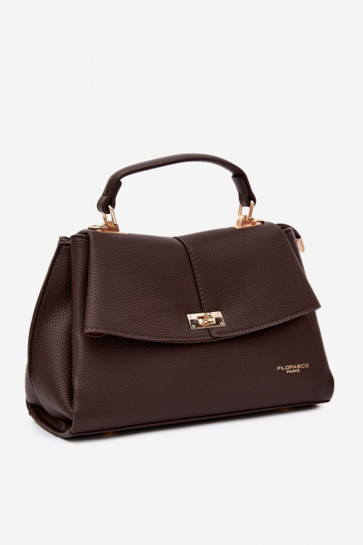 Sac pour femmes en cuir synthétique chocolat Sybella